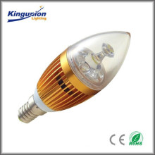 Full Color Glass shape LED Candle Light,E14 LED Candle Bulb Series CE ERP RoHS